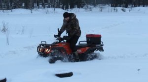 Стелс 300 В в снегу