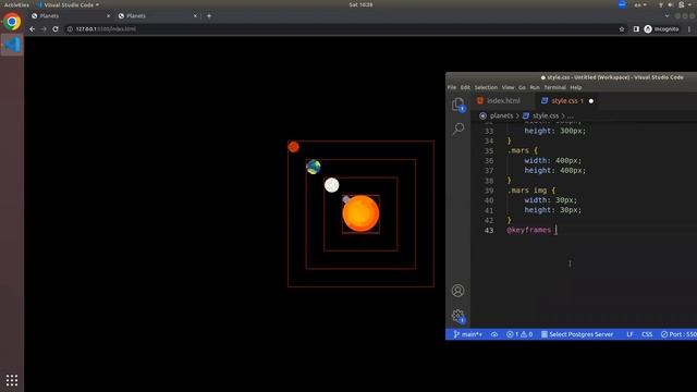 Создаём Солнечную систему на html/css