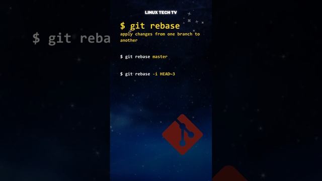 18. git tutorial | git rebase command | master git @LinuxTechTV pro Git