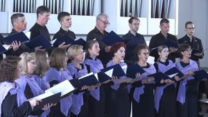 Праздничный хор Покровского собора г.Саратова. Концертное выступление.