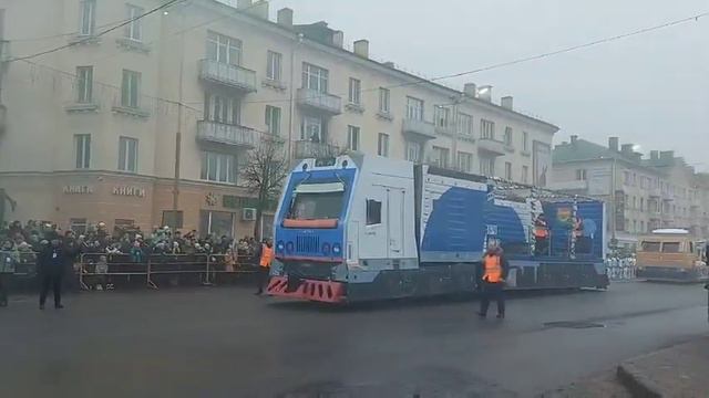 Барановичское отделение БелЖД на параде "Берестейские сани" смотреть онлайн