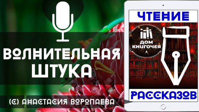 ВОЛНИТЕЛЬНАЯ ШТУКА— АУДИО ЧТЕНИЕ РАССКАЗОВ в Доме Книгочея (Анастасия Воропаева)