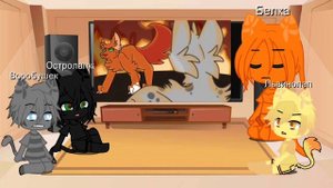 Коты-воители из прошлого реакция на огонь Уголька