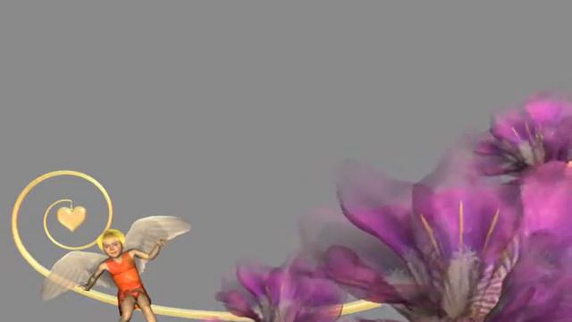 Футаж рамка ангел и цветы слева смотреть онлайн