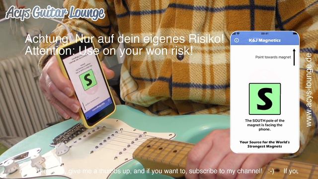 Pickup magnetische Polarität prüfen mit iPhone - check polarity with iPhone смотреть онлайн