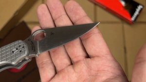 Реплика Spyderco Para 3 титанвый Фраг (вафля) - обзор