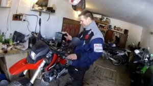 21 марта 2020 г. Заводим Honda FMX 650 после зимы