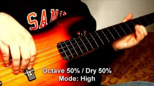 EBS OctaBass Studio Edition sound test - awesome octave divider octaver bass guitar pedal