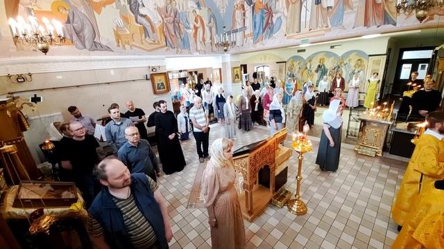 Божественная литургия в храме МинДА (25 июня 2023 г.) смотреть онлайн
