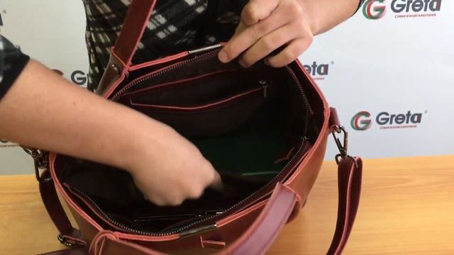 Сумки оптом - Женская сумка шоппер из натуральной кожи