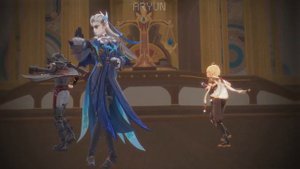 Neuvillette Dancing to Oratrice Mecanique D'Analyse Cardinale - Genshin Impact Animation