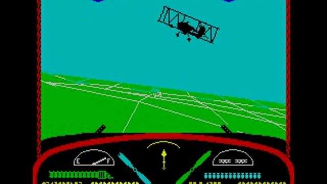 Deep Strike, 1986 г., ZX Spectrum. Фрагмент геймплея.