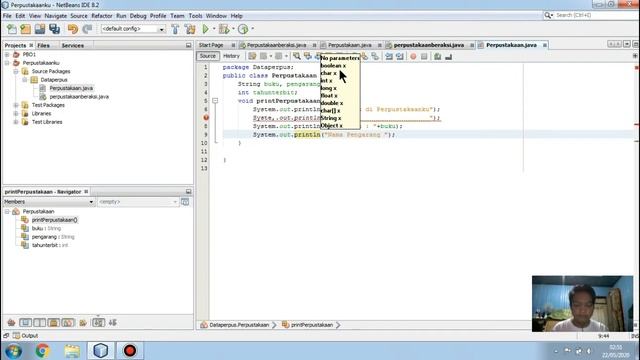 Membuat Program Java (Class, Objek, Method dan Attribute) смотреть онлайн