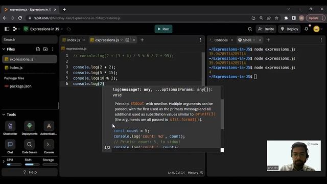 Expressions in JavaScript