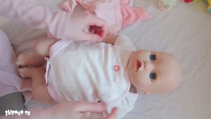 Моя Кукла Беби Анабель/Как Мама Готовилась к прогулке: Пупсик кушает и одевается/Игрушки для девоче