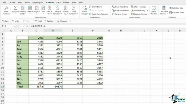 How to Use the SUM Function in Excel смотреть онлайн