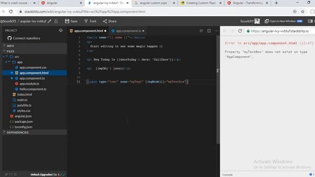 How to create custom pipe in Angular | Angular 9 Pipes Simple Explanation смотреть онлайн
