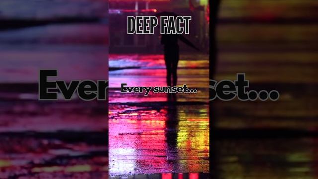 Deep Fact #017 | ? Sunset's Promise: A Dawn of New Opportunities Awaits ? #thinkaboutlife