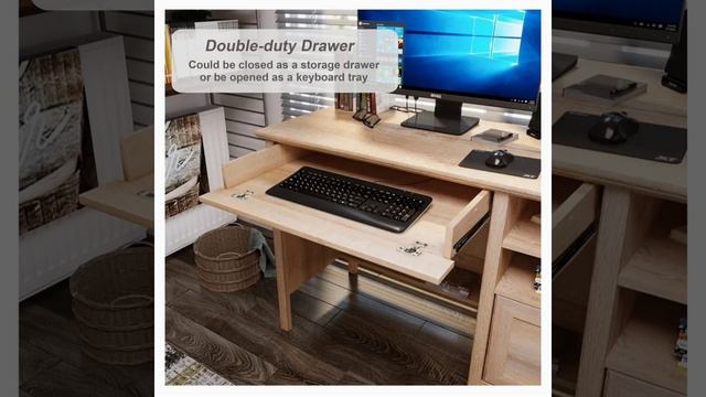 Rs#43,500.only free home delivery at Multan Computer Desk with Keyboard Tray, Drawer & Shelves,Home