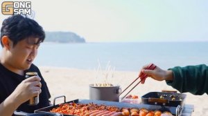 ASMR MUKBANG 직접 만든 불닭 짜장 버섯 양념닭발 소세지 먹방 & 레시피 FRIED CHICKEN AND FIRE NOODLES EAT