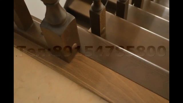 Лестница из бука тон Орех смотреть онлайн