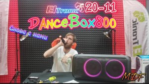 ???Eltronic 20-11 DanceBox800??? Обзор, тест, проверка микрофона, пульта ду.