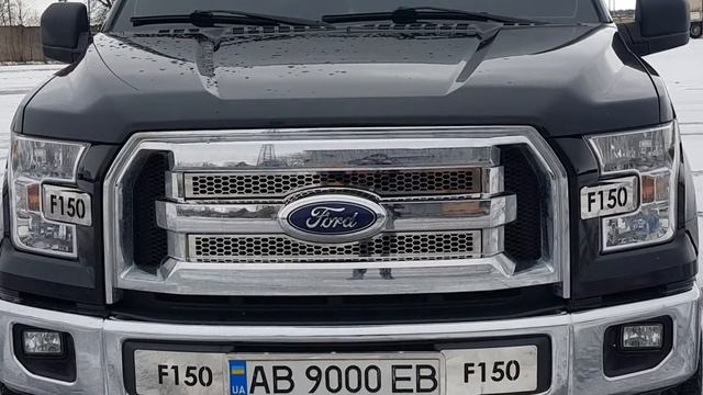 Ford F150 (2014-2021) хром накладки: Переднего бампера , решётка радиатора , передние фары . Металл смотреть онлайн