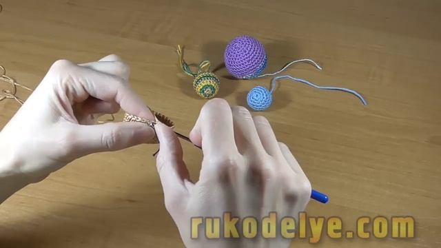 Шарик (мячик) крючком. Как связать мячик крючком смотреть онлайн