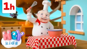 Cuisinons un bon Gâteau, et plus de chansons sur les Métiers !  | HeyKids en Français