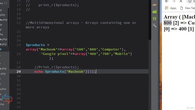 14 || Multidimensional Array PHP || Types of Arrays || PHP  8 || Intro to PHP for beginners || CODE