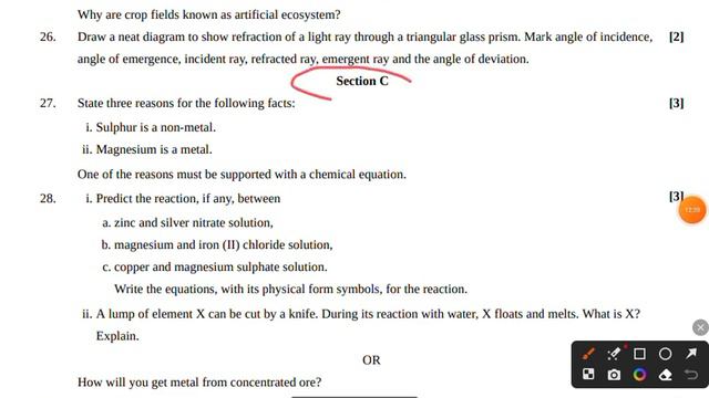 CBSE Board Class 10 Science Official Sample Paper 2024 Solution | Science Sample Paper 2024 Class 1
