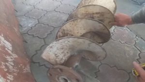 Шнек яма бур монтаж витков 5мм ф 300мм