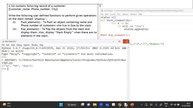 CBSE | Class 12 | Computer Science | Crash Course | Data Structure | Stacks | 2023 | Tamil | Englis