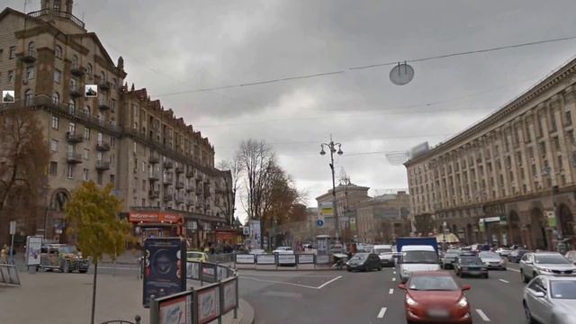 Центральная улица Крещатик Киев (виртуальный тур) смотреть онлайн