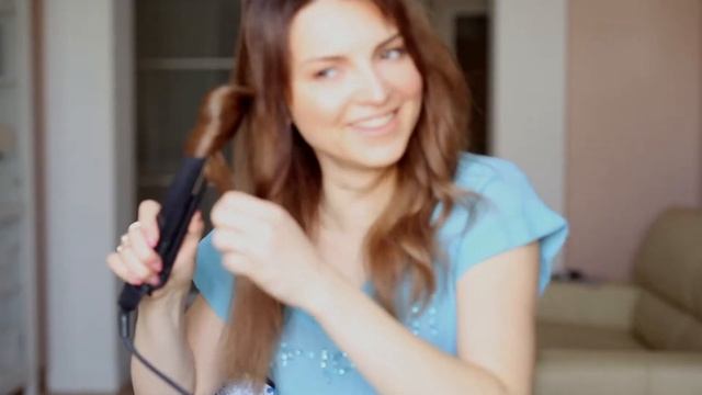 НЕБРЕЖНЫЕ ЛОКОНЫ БЫСТРО/BEACHY WAVES/HAIR TUTORIAL смотреть онлайн