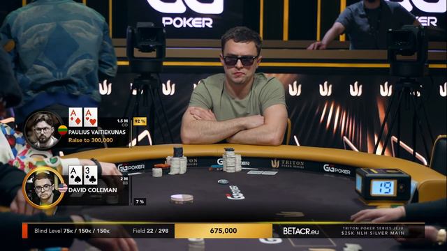 Triton Poker Series Jeju 2024 - Event #3 25K NLH 8-Handed - SILVER MAIN - Day 2 смотреть онлайн