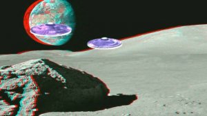 stereo video red blue glasses life on the moon стерео видео смотреть в красно синих очках