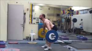 Mike Hang Power Snatch 100 KG (220 LBS) PR 08/04/2012