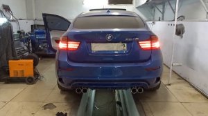 Изменение звука выхлопной системы на BMW X6 E71