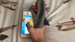 SB Movie: Shark Puppet plays Talking Ginger!