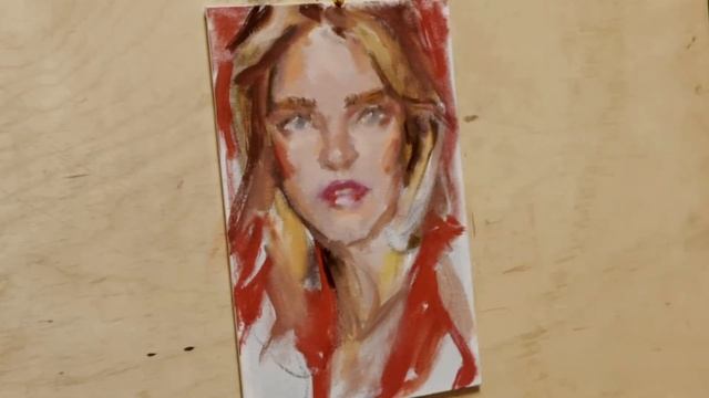 Живопись маслом, пишу портрет девушки. Художник Александр Одинцов