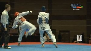 TAEKWONDO WTF. EUROPEAN CHAMPIONSHIP SENIORS BAKU 2014. SENIORS MALE A-74 (LIGHT). FINAL (RUS-FRA)