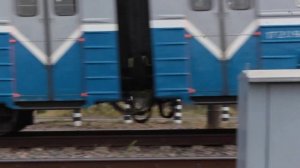 Прибытие дизель-поезда ДР1А-132 на станцию Барановичи-Полесские.