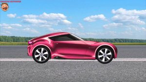 МУЛЬТИК-Конструктор Розовая гоночная машина. Детские машинки.