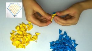 МОДУЛЬНОЕ ОРИГАМИ 3D.Бабочка из модулей./Modular origami/How to make a origami butterfly tutorial 3