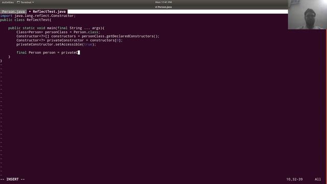 Use java reflection to access and call a private constructor of a java class