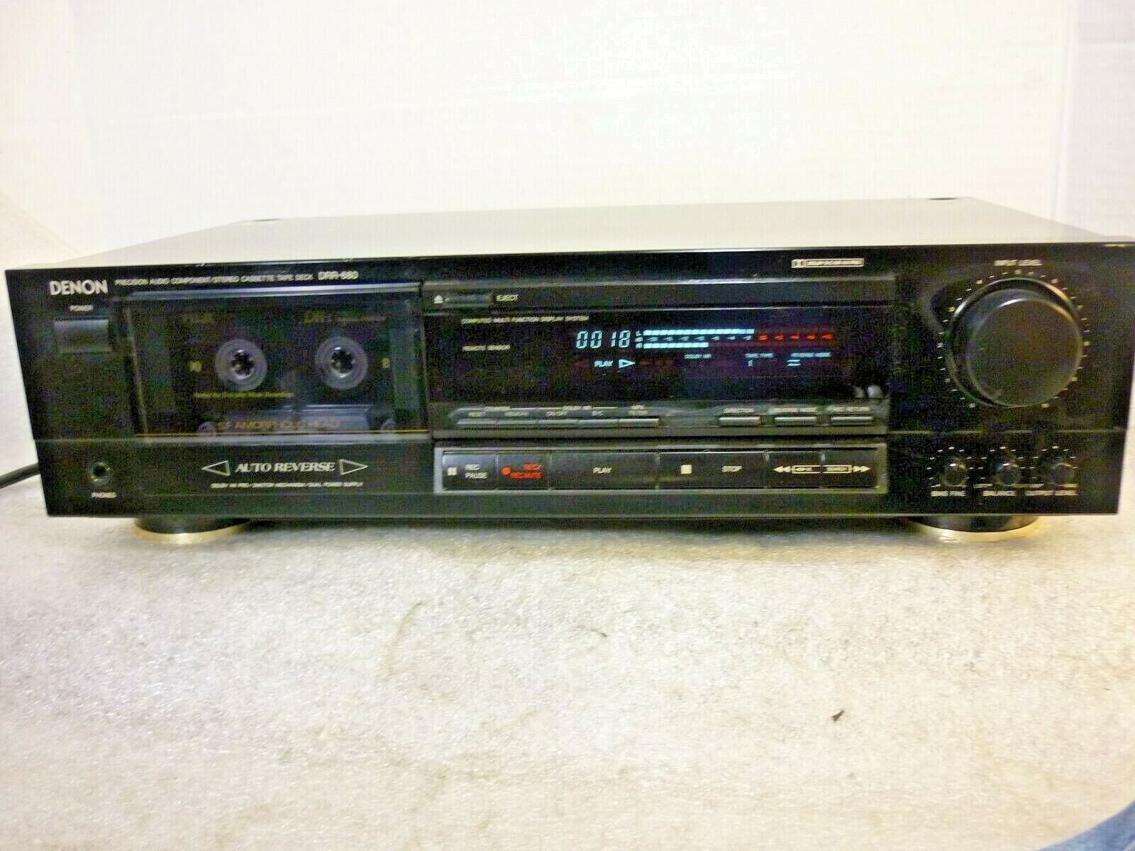 Винтажная стереокассетная дека Denon DRR-680-ЯПОНИЯ-1989-1991-год