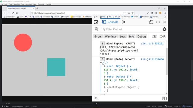 VID 37 - Binding Data on Canvas - Learn JavaScript with Creative Coding - fun, colorful and free!