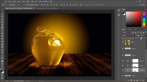 4Gtools-3D Gold Apple Dispersion I Photoshop Free Tutorial #4gtools