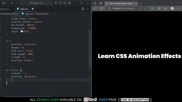 TEXT ANIMATION | CSS-Exclusive Text Animation Tricks: No JavaScript Needed смотреть онлайн